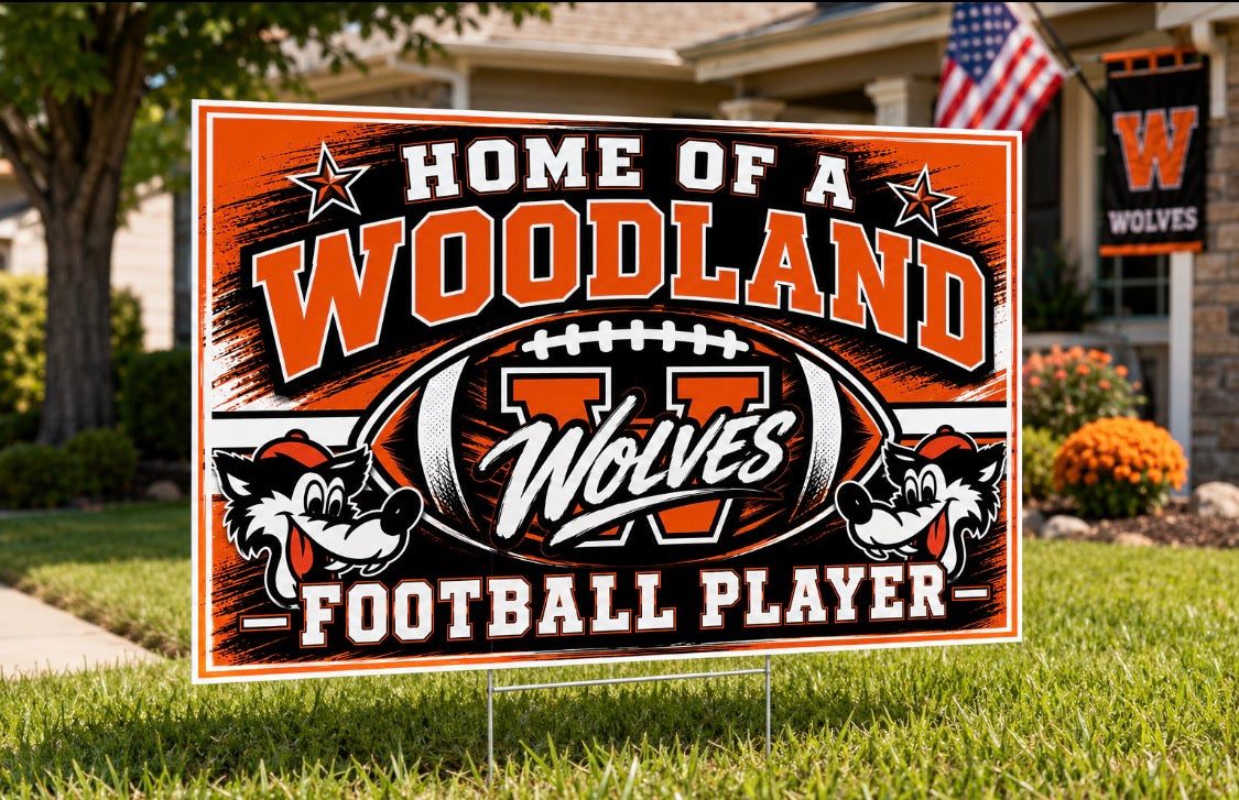 Wolves yard sign 18x24