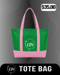 Pink & Green Tote Bag